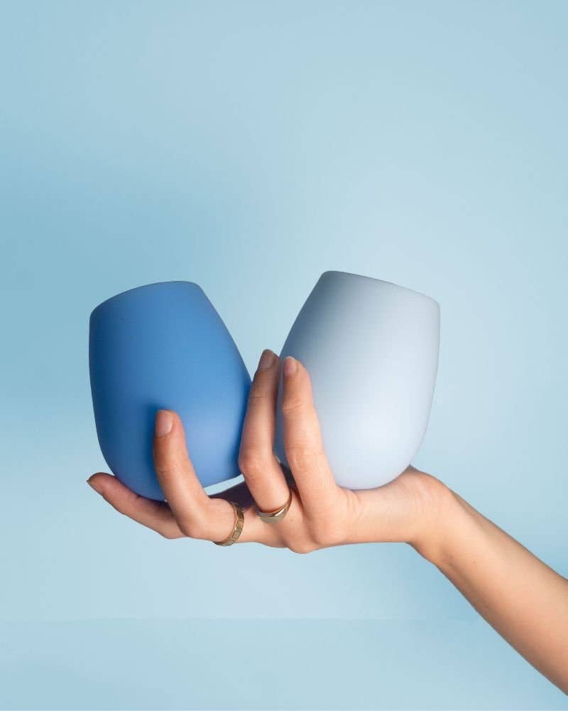 Sky + kingfisher | fegg | silicone unbreakable glasses