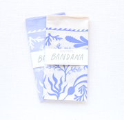 Tides Bandana: White on Stone