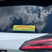 Unclench Your Jaw Bumper Sticker