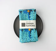 Murmuration linen napkin, blue, SET OF 4