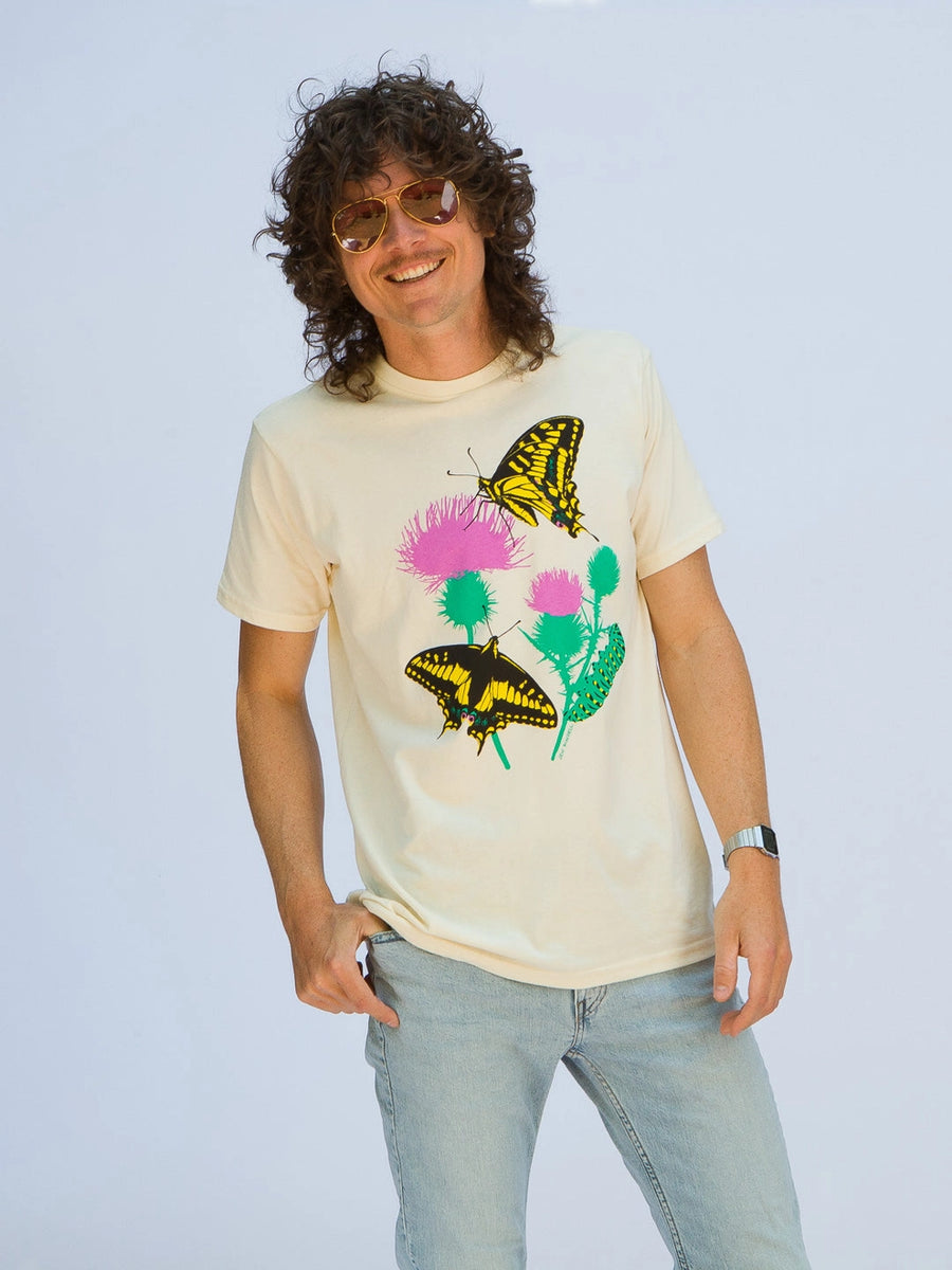 Jen Kindell Butterfly Garden Tee Cream