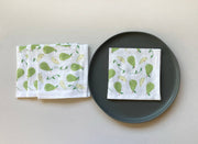 Cotton cloth napkins SET OF 4 -Pears
