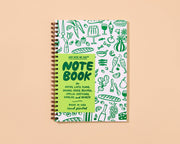 Icons Letterpress A5 Spiral Notebook - Made in USA - Food, Snack, Dinner Party, Charcuterie, Housewarming Gift, Recipe Journal - Back to School, Christmas Gift