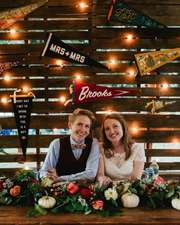 Mrs + Mrs Wedding Pennant