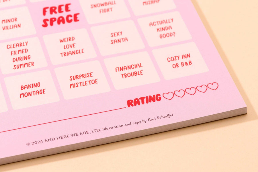 Cheesy Movie Bingo - Cheesy Holiday - Party Game Gift Stocking Stuffer Christmas gift pop culture