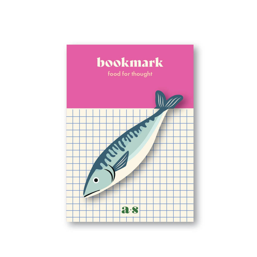 Mackerel Bookmark – Metal Page Marker