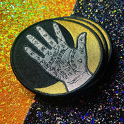 Witchy Moon and Palmistry Iron On Patch