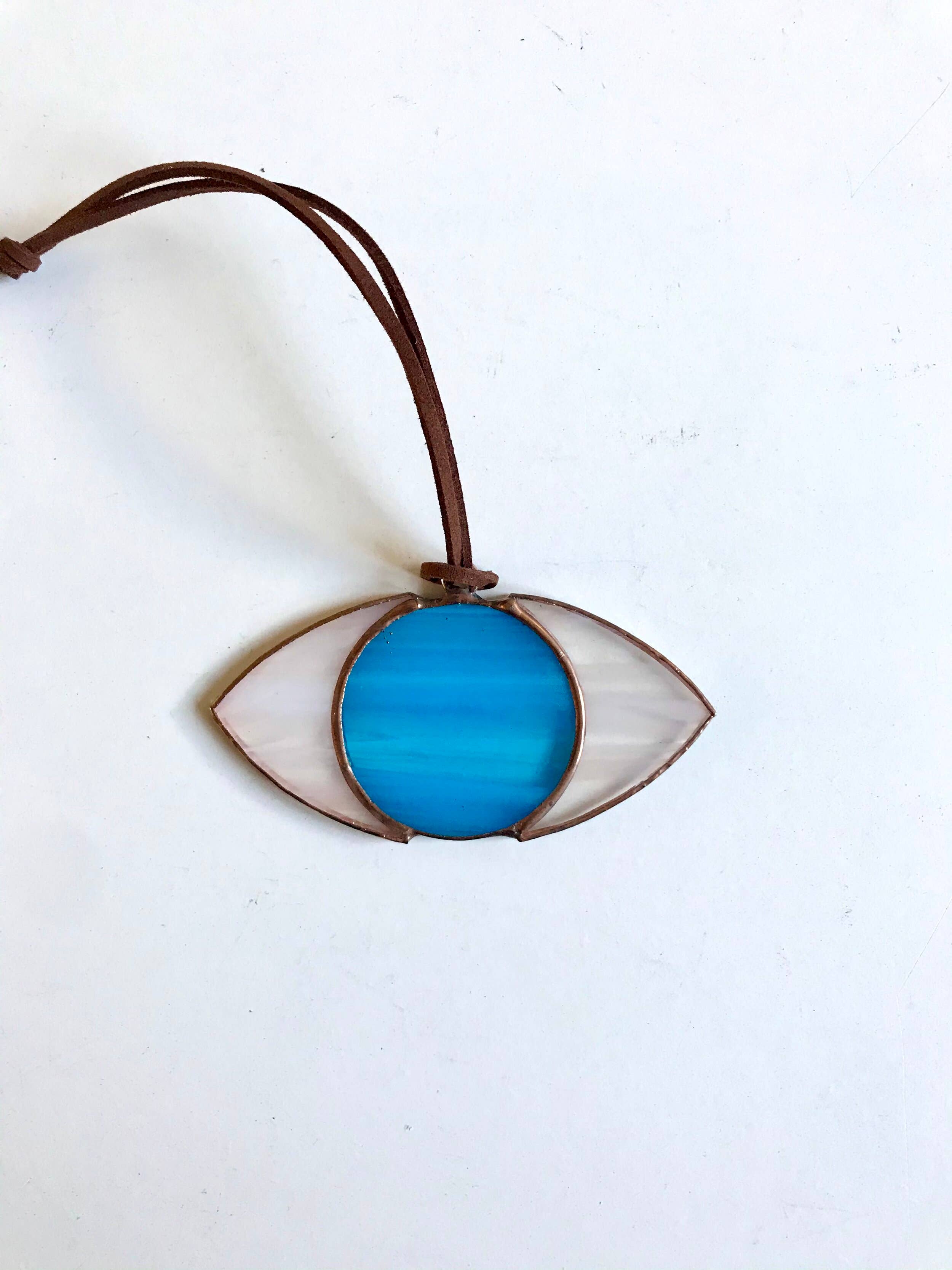 Stained Glass Evil Eye Ornament