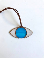 Stained Glass Evil Eye Ornament