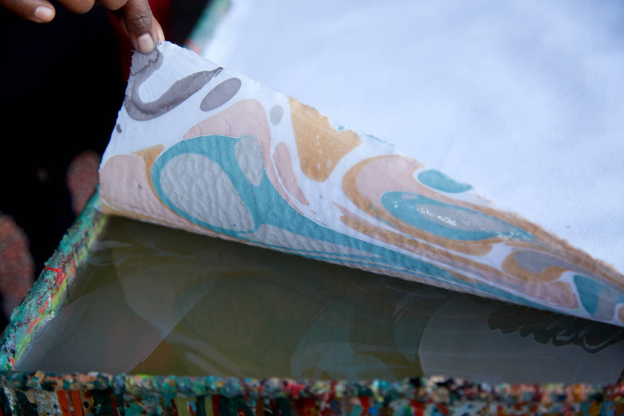 Hand Marbled Gift Bags (Small) - Luxe