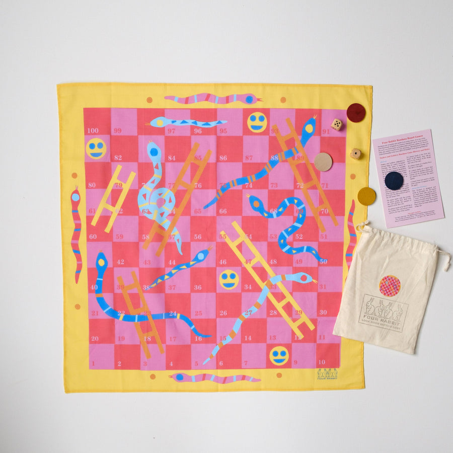 Snakes and Ladders Bandana Board Game