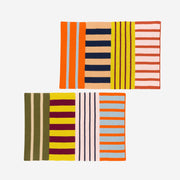 Patchwork Stripe Knit Placemat Set