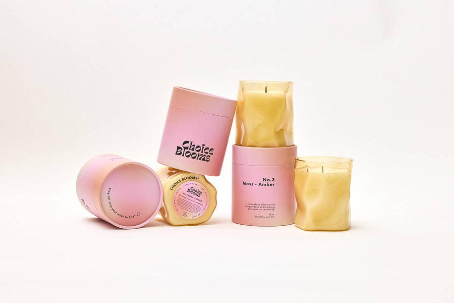 12oz. No. 3 Moss + Amber Candle