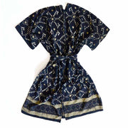 Black Modern Women's Kimono Robe - Beach Coverup | Mansa