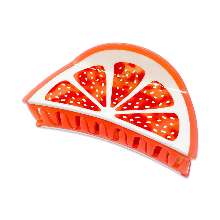 Large Grapefruit Slice Hair Claw Clip - Jenny Lemons