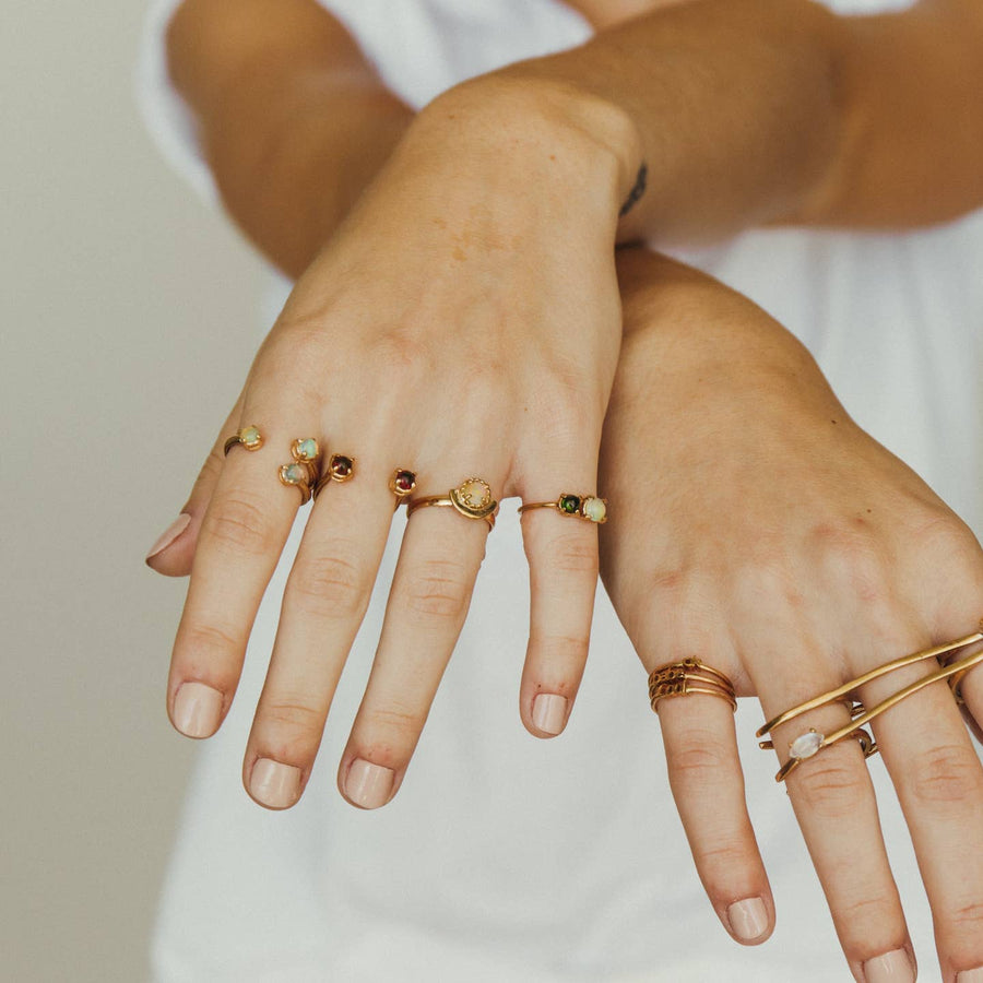 Triple Twisted Claw Ring