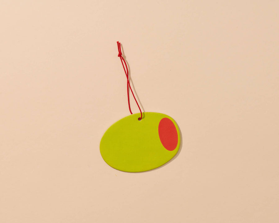 Olive Air Freshener - Candy Scent - Foodie, Snack, Martini, Grocery - Stocking stuffer, Holiday, Gift Guide