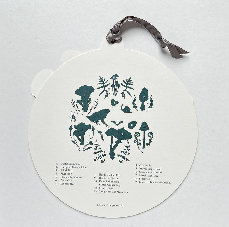 Forest floor letterpress perpetual calendar