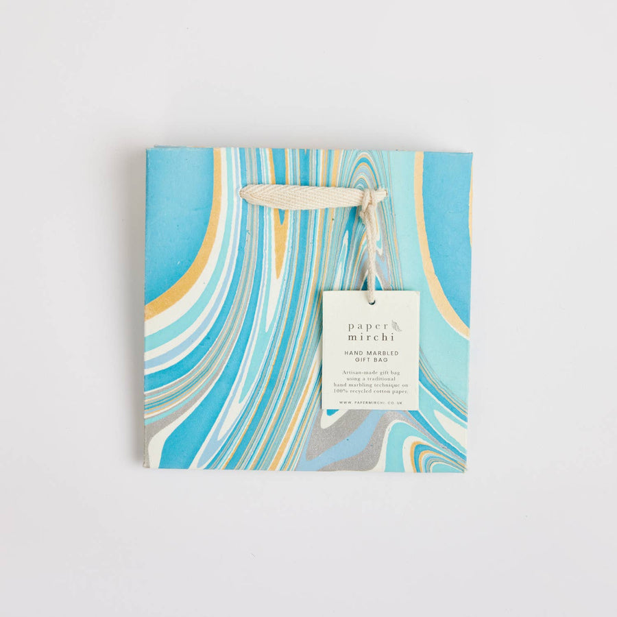 Hand Marbled Gift Bags (Small) - Luxe