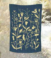 Wild Weeds Linen Tea Towel