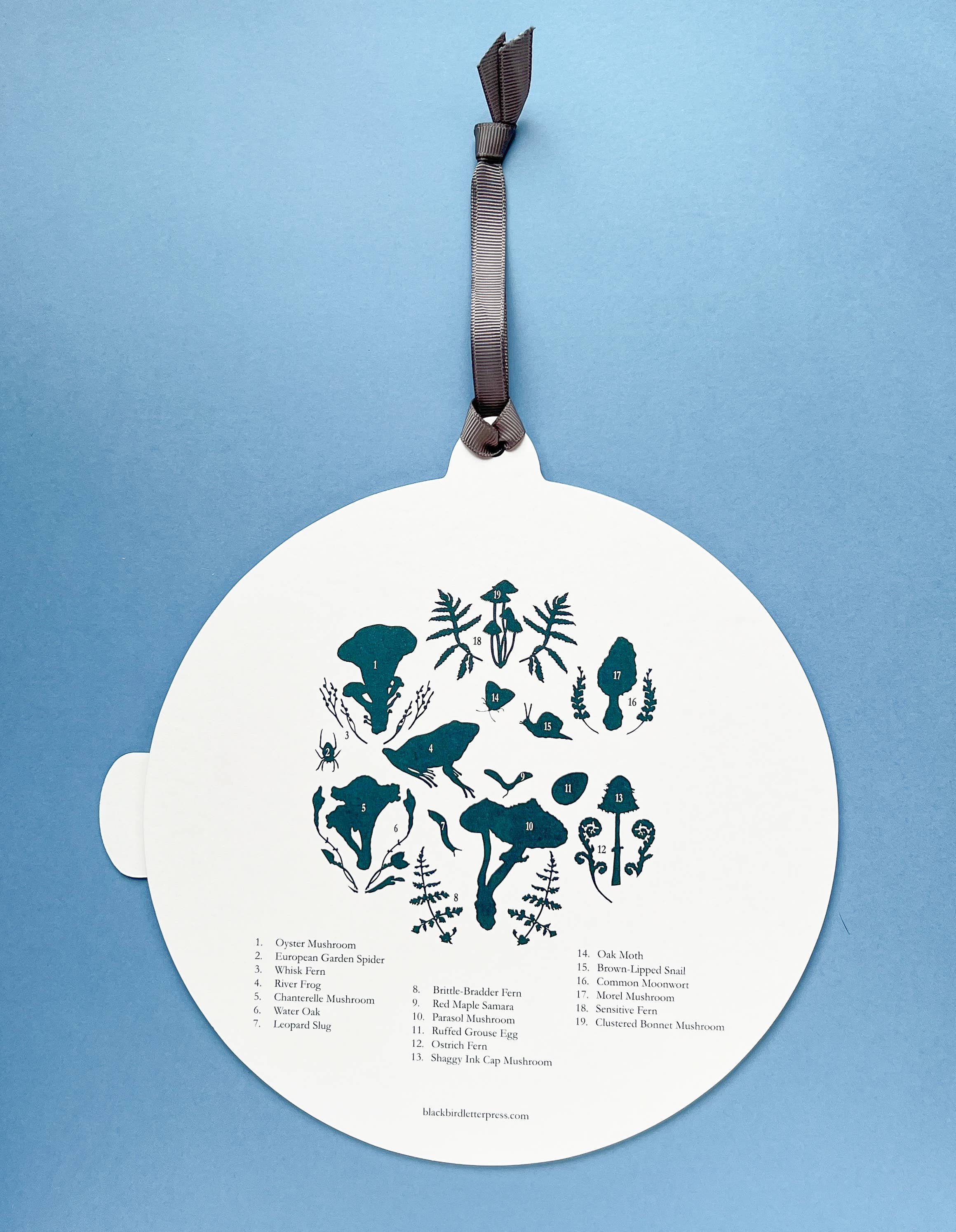 Forest floor letterpress perpetual calendar