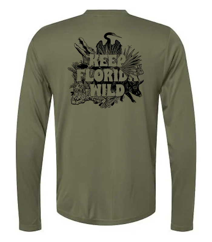 Keep Florida Wild L/S Dry-Fit Tee