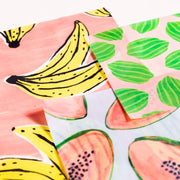 Fruit print Beeswax wrap set 3 pack