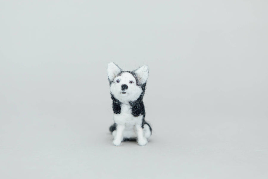 Little Felted Friends: Siberian Husky (Needle-Felting Kit)