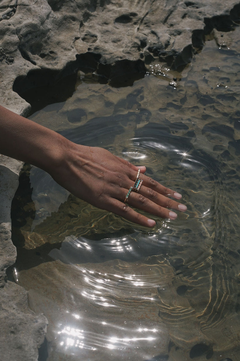 Cha Cha Gemstone Bar Ring