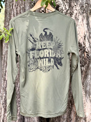 Keep Florida Wild L/S Dry-Fit Tee