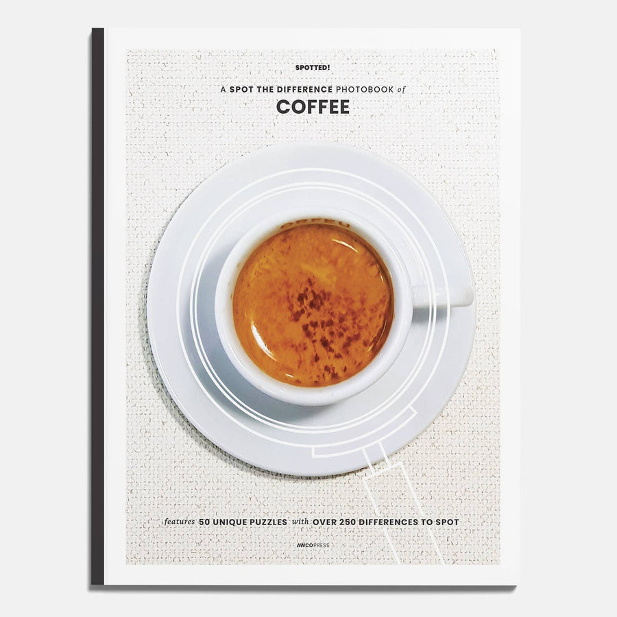 Coffee Spot the Difference Puzzles, I Spy Activity Book