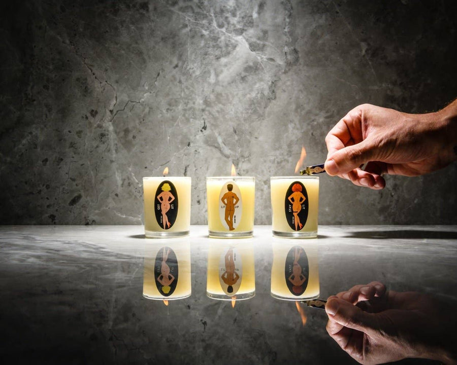 Rogue Paq Send Nudes CANN-CANNDLE Set of 3 Massage Candles