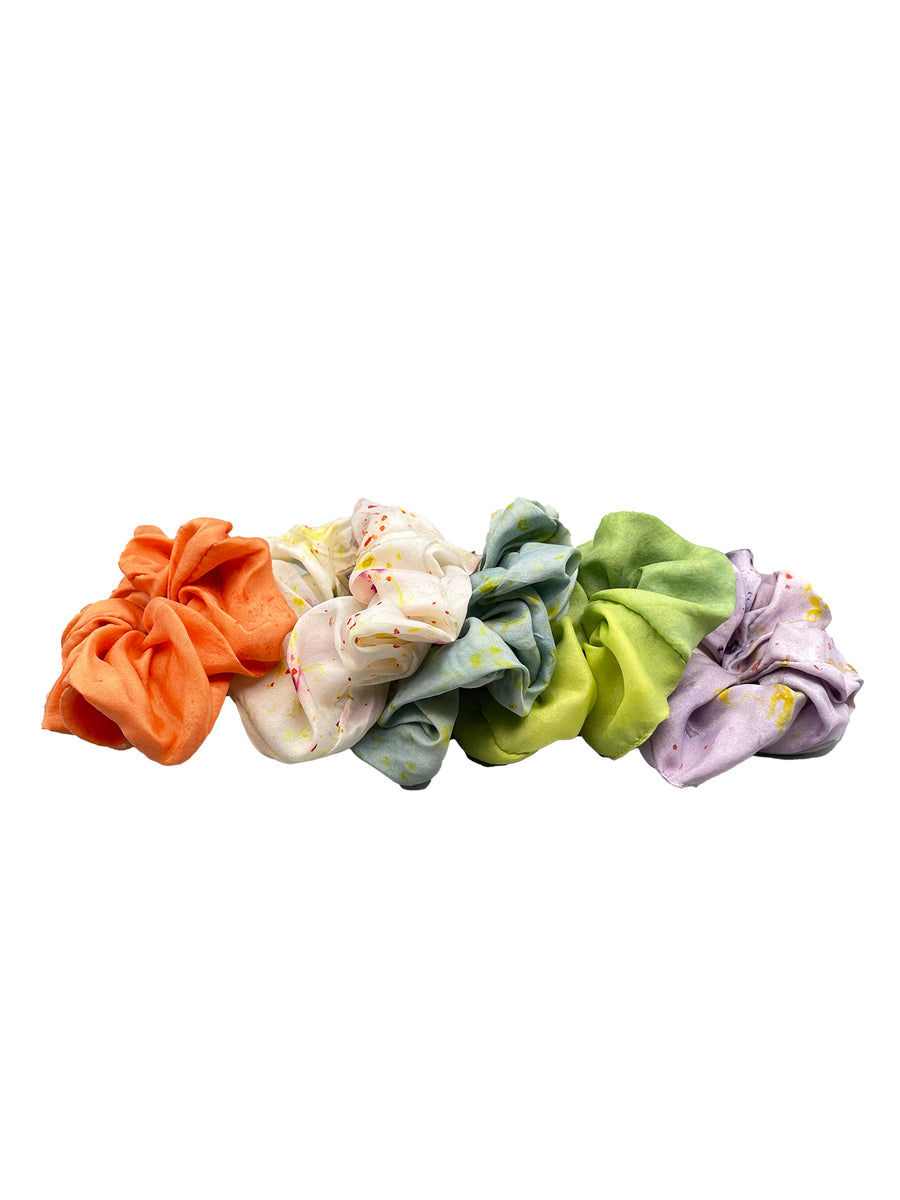 Scrunchies! Handmade from Naturally Plant Dyed Silk