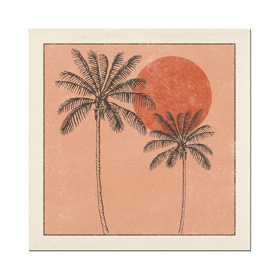 Golden Palms Print