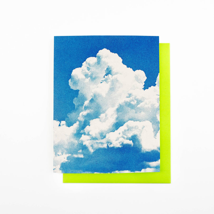 Cumulus Congestus - Risograph Card