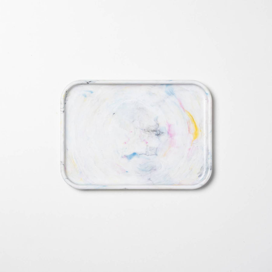 Recycled Plastic Tray - White Sprinkles