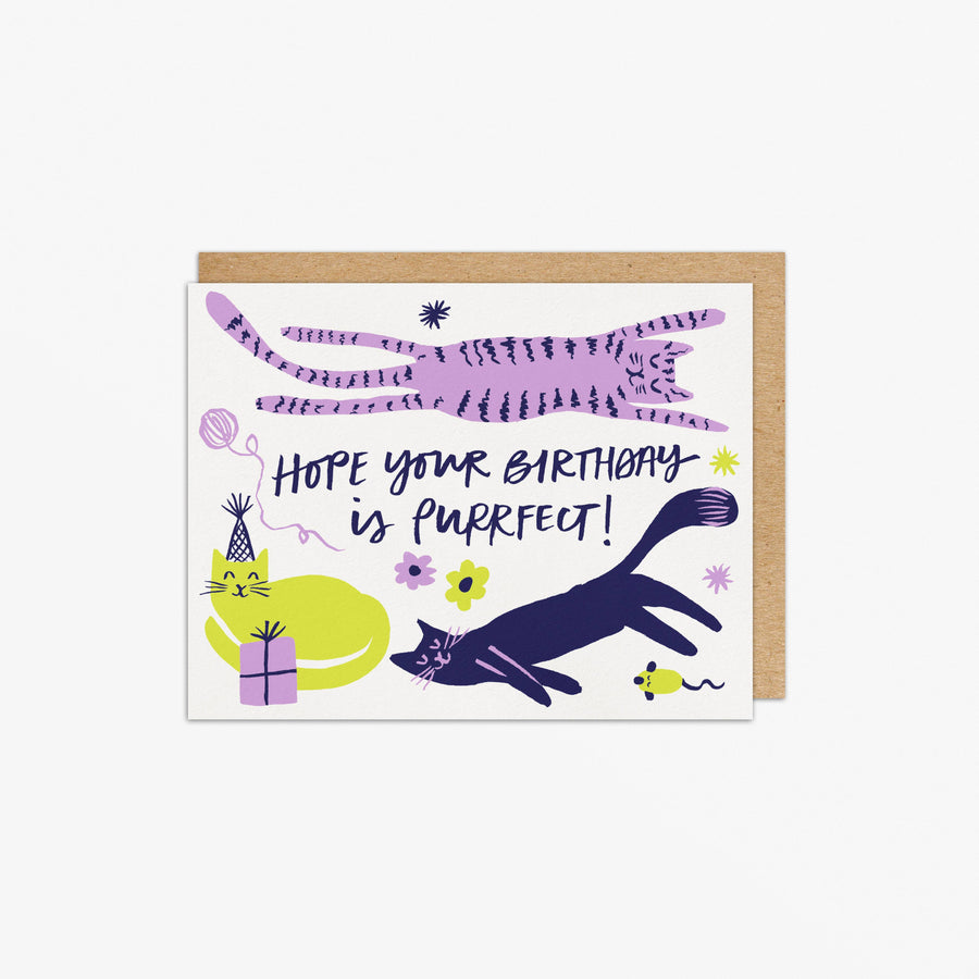 Purrfect Birthday Card