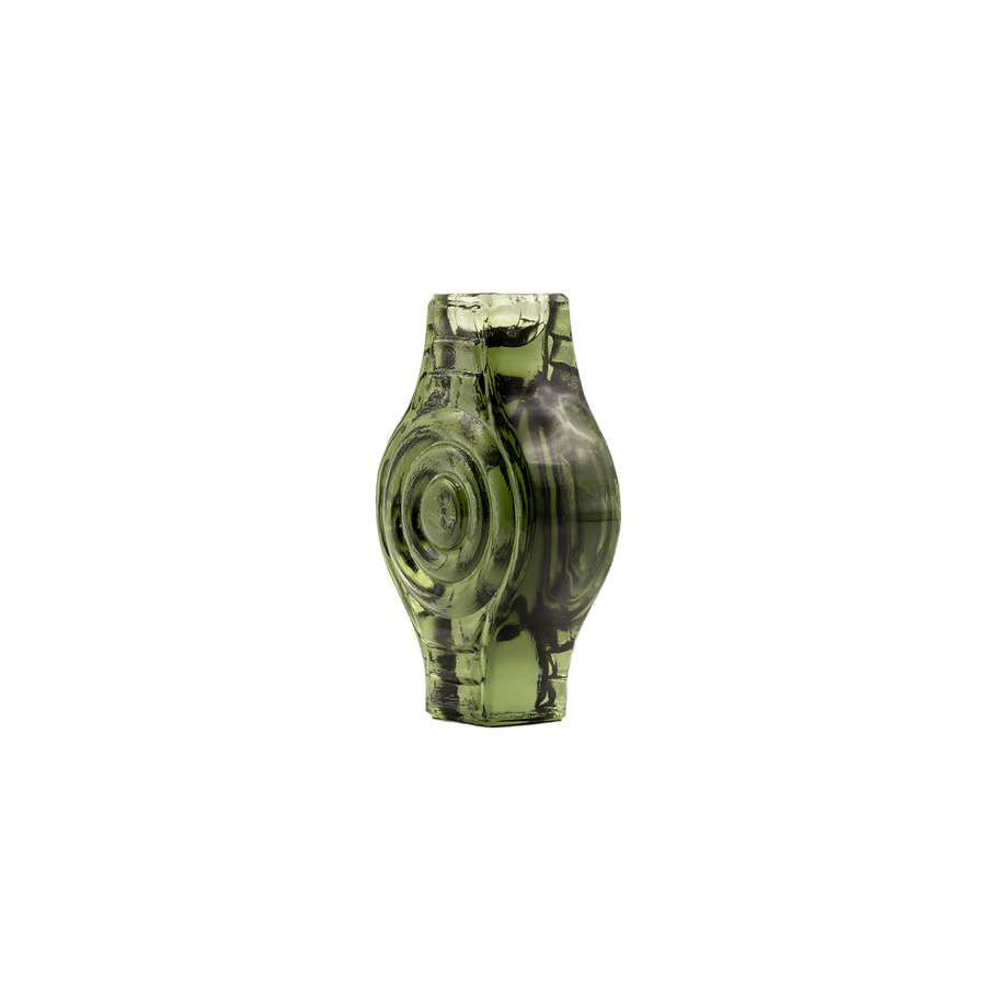Candle Holder, Infinite Round, smokey green